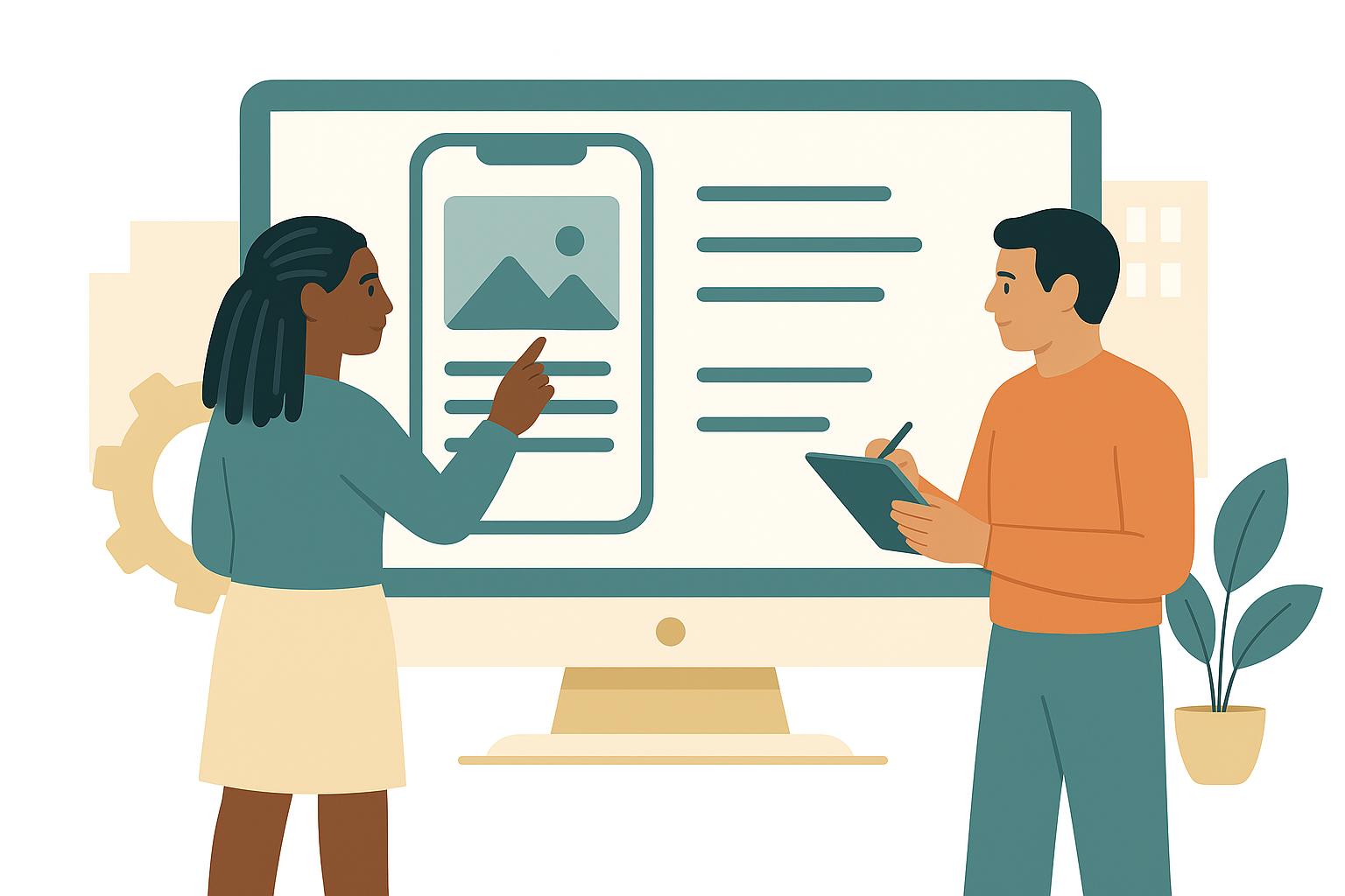 Niche app development illustration